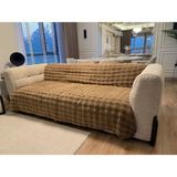 Çeyiz Merkezi Tavşan Tüyü Koltuk Örtüsü 170X215 - 170 x 215 cm - Kahve