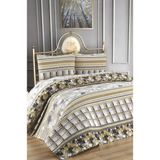 Çeyiz Merkezi Ultrasonik Kapitone Desenli Yatak Örtüsü - Çift Kişilik - Gold - 200 x 240 cm