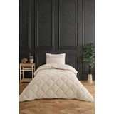 Çeyiz Merkezi Wellsoft Uyku Seti Çift Taraflı Jakarlı 3 Parça - Tek Kişilik - 155 x 215 cm - Krem