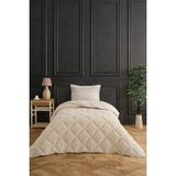 Çeyiz Merkezi Wellsoft Uyku Seti Çift Taraflı Jakarlı 3 Parça - Tek Kişilik - 155 x 215 cm - Taş