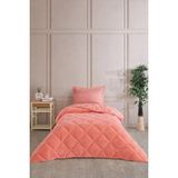Çeyiz Merkezi Wellsoft Uyku Seti Çift Taraflı Jakarlı 3 Parça - Tek Kişilik - Kiremit - 155 x 215 cm