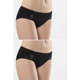 Ceyizalisverisi 2'li Paket Siyah M Türen Kadın Likralı Dantelli Bikini