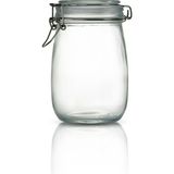 Çeyizde Korken Kavanoz 1000 ml Vakumlu Kilitli Cam Saklama Kavanozu