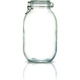 Çeyizde Korken Kavanoz 3000 ml Vakumlu Kilitli Cam Saklama Kavanozu