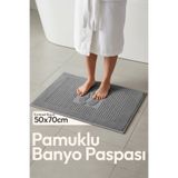 Çeyizim 2 Adet %100 Pamuk Ayak Havlusu | Emici - Yumuşak - Konforlu Banyo Paspası 50x70 cm - 300 gr