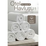Çeyizim 6 Adet Beyaz Otel Havlusu | El, Yüz Havlusu, Baş Havlusu | Kuaför Havlusu 50x90 Cm - %100 Pamuk