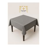 çeyizköşesi Okey Oyun Masa Örtüsü Kadife 140x140 Gri