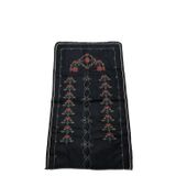 Ceyizlik Kanavice Etamin Isleme Nakisli Siyah Seccade 70 X 120