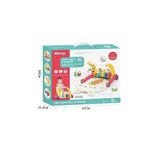Ceylan Adam BIB6016- Vardem Piyanolu Bebek Yürüteci ve Tavşan Desenli Kırmızı Oyun Halısı 2 In 1