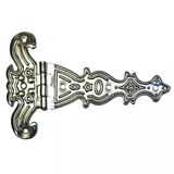 Ceylan Adam Dekoratif, Sac Tek Kuyruklu Menteşe - 69X102 Mm, Büyük, Nikel, 100 Adet