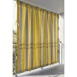 Ceylan Home 4 Tarafı Kuş Gözlü Bahçe Brandası | Dış Mekan Balkon, Garaj ve Teras Perdesi – Gri Sarı - 250 x 200 cm