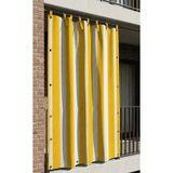 Ceylan Home 4 Tarafı Kuş Gözlü Bahçe Brandası | Dış Mekan Balkon, Garaj ve Teras Perdesi – Sarı Kalın - 180 x 250 cm