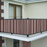 Ceylan Home Balkon Demiri Perdesi Kuş Gözü Her Ölçüde Özel Dikim Kahve Rengi