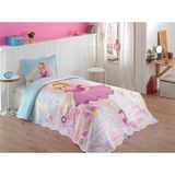 Ceylan Home Örtüm Pink Girl Tek Kişilik Kapitone Yatak Örtüsü - Renkli - 175 x 240 cm