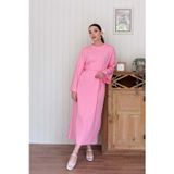Ceylan Otantik Pembe Süprem Basic Elbise