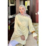 Ceylan Otantik Tereyağ Sarısı Tunik Body