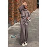 Ceylan Otantik Vizon Viskon Basic Body & Vizon Viskon Pantolon