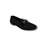 Ceylan Shoes 160-26 Triko Taşlı Toka Anatomik Kadın Babet