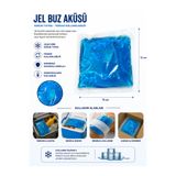 Ceylan Yolu Awm Jel Buz Aküsü 10x12 cm Tekrar Kullanılabilir Soğutucu Jel Paket