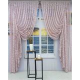 Ceylanlar Perde Iki Adet Tül Fon Perde - 90 x 250 cm - Pudra Pembe