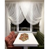 Ceylanlar Perde Kruvaze Tül Perde 1/3 Sık Pile - 200 x 260 cm - Kırık Beyaz