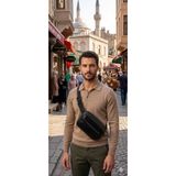 CeylanModaTrend Hakiki Deri Erkek ve Kadın Bel Ve Göğüs çantası çift bölmeli CMT998