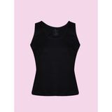 Ceylanoğlu Ribana Saten Geniş Askı Atlet 0167 (3ADET) - Siyah - M
