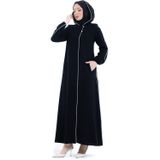 Ceylin Buhara kumaş Ferace Siyah - 425003