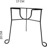Ceylin Metal Ayak Musluklu Cam Su Sebiline Uygun Yükseklik 20 Cm Ağız Çapı 17 Cm