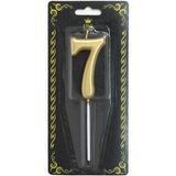 Ceylin Pasta Mumu Lüks Gold 7 Rakam Yetişkin Kız Erkek Çocuk Doğum Günü Parti Yaş Mumu Altın