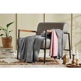 Ceyline PONPONLU PAMUK BATTANİYE ÇİFT KİŞİLİK 200X220 GRİ PUDRA