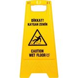 Ceymop 5 Adet Kaygan Zemin Pvc Uyarı Levhası 63 cm x 30 cm