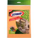 Ceymop Mikrofiber Cam Bezi 26X36 cm , Antibakteriyel - Sarı