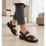 Ceyo 9863-42 Siyah Kadın Sandalet