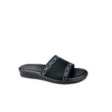 Ceyo Kadın Memory Foam Taban Rahat Terlik 9984-10, Sıyah, 38