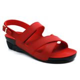 Ceyo Venedik-8 Kırmızı Anatomik Kadın Sandalet