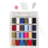 Ceysa Store Dikiş Nakış Kiti, 24 Adet Dikiş İpi Seti, 5 Adet Dikiş İğnesi, İp Geçirici, Yüksük, İplik Seti (Set-1)