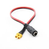 Ceysanticaret Xt60 Dişi Konnektör Dc 2.5 Dişi Jak Lipo Pil Power Kablo 20 Cm
