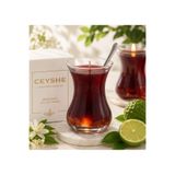 CeyShe Bergamot Kokulu Çay Mum Dekoratif Ev Aksesuarı Hediyelik Çay Bardağı Şeklinde Jel Mum