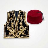 Ceyyiz Damat Kına Gecesi Osmanlı Siyah Yelek Ve Fes Takım