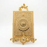 Ceyyiz Standlı Orta Gold Kuranı Kerim Kutusu lkm-376