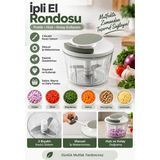 Ceyzi Ipli El Rondosu - 3 Bıçaklı - Beyaz