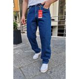 Ceza Denim Erkek Koyu Mavi Baggy Fit Rahat Kesim Likrasız Pamuk Kot Pantolon G-126 - 30 - 0- Koyu Mavi