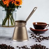 Cezpot Saren Döküm Cezve 5 Kişilik - Mıknatıslı Ocaklara Uyumlu - Bakır