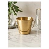 CEZVE HOME Gold Paslanmaz Çelik Kulplu Buz Kovası İçecek Soğutucu 1.7 Lt