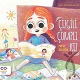 Cezve Kitap Çizgili Çoraplı Kız
