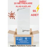 CF-1003 Shiny 10m2 55 Adet 30x60cm Yapışkanlı Mermer Desenli Karavan Banyo Wc Duvar Kaplama Paneli