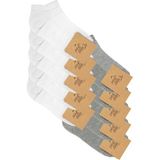 CF Colour Feet 10'lu Paket Beyaz-Gri Pike Örgü Patik Çorap - 40 - 44 - Beyaz - Gri