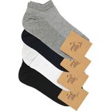 CF Colour Feet 4'lü Paket Pike Örgü Patik Çorap (Siyah, Beyaz, Gri, Lacivert) - 40 - 44 - Renkli