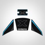 Cf moto 250 CL X Siyah Mavi Hidrolik ve kontak Anahtar Çizilmesine karşı Koruyucu Sticker set clx